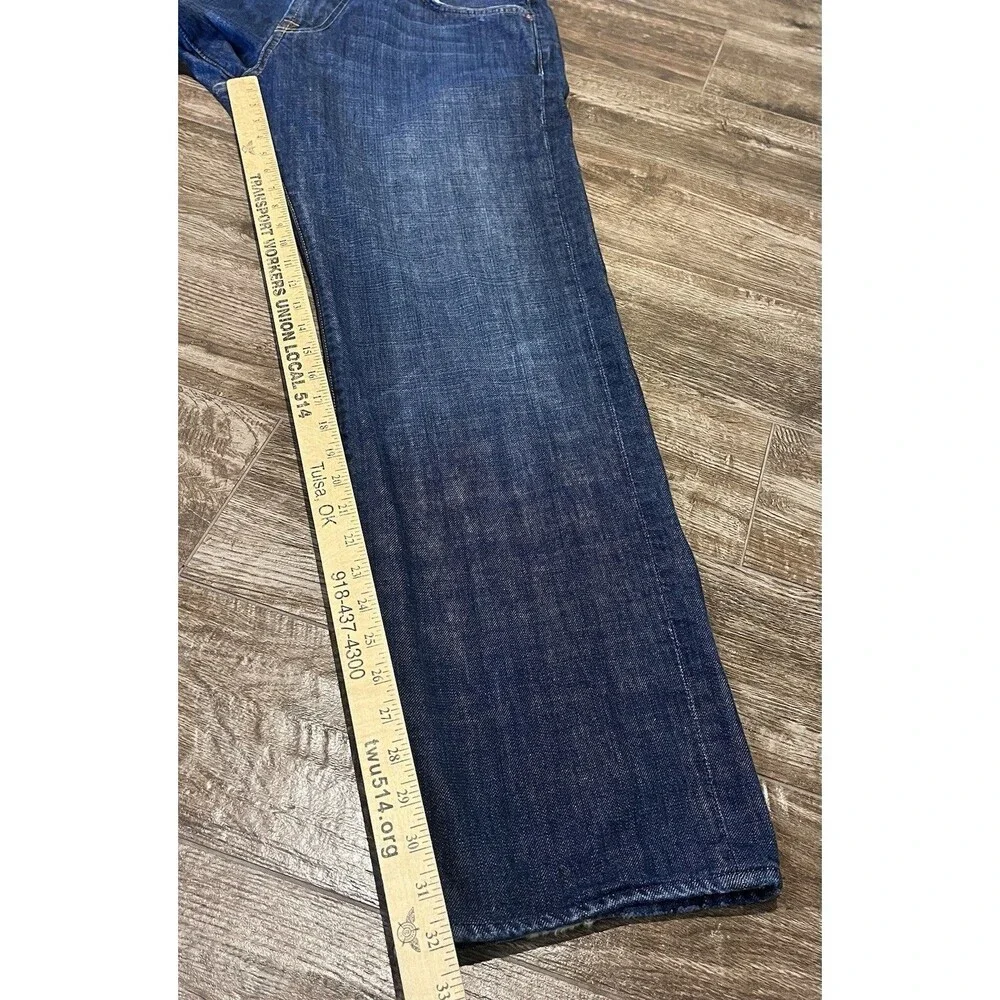 Seven For All Mankind Austyn Jeans Mens Size 36x32 Straight Leg Dark Wash